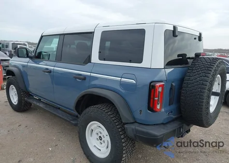 2024 Ford Bronco Heritage Edition z USA, uszkodzony, nr VIN 1FMDE4DH9RLA29272